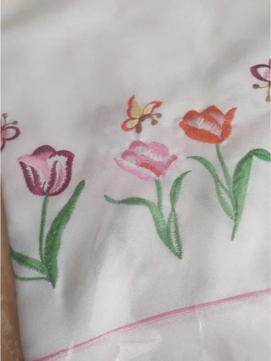 Floral Design Table Cloth 36 x 36 inches New - Picture 2 of 11